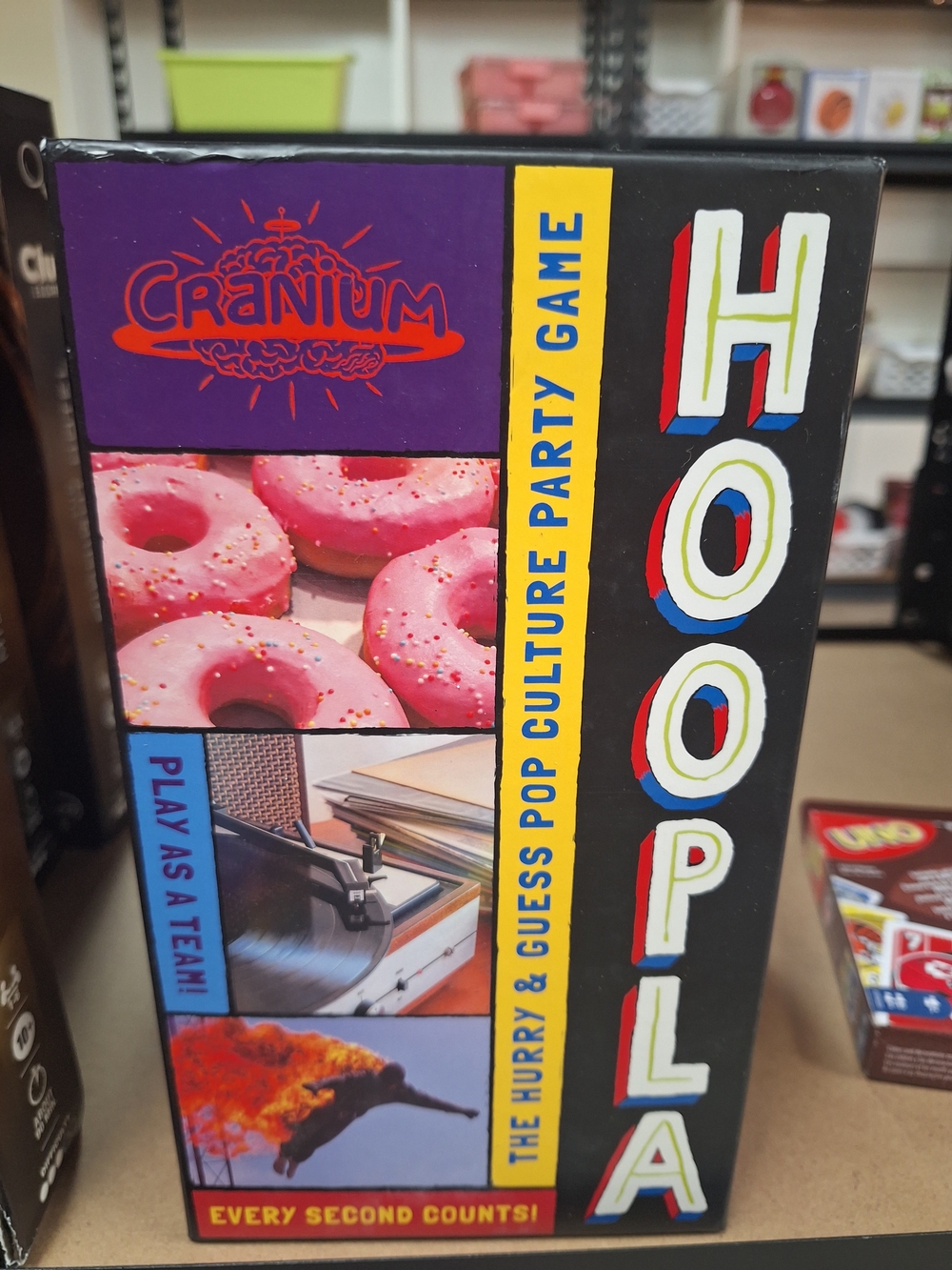 Cranium Hoopla Party Game — Pink Donut Artwork